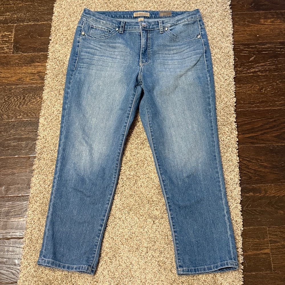 Nine West vintage America jeans size 12/31 cotton polyester spandex ingredients
